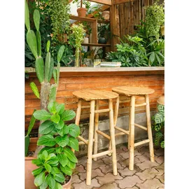 Möbel Kraft Barhocker 2er-Set ¦ braun ¦ Maße (cm): B: 40 H: 69