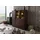 Massivmoebel24 Highboard 140 x 150 x 40 cm Dunkelbraun