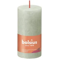 Bolsius Rustik Stumpenkerze 10 x 5 cm nebeliges grün