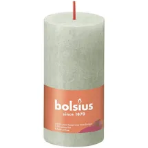 Bolsius Rustik Stumpenkerze 10 x 5 cm nebeliges grün