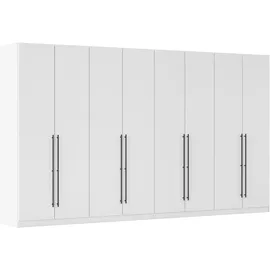 Rauch »Drehtürenschrank Schrank Garderobe Wäscheschrank Schlafzimmer AVOLA« in 3 verschiedenen Ausstattungen BASIC/CLASSIC/PREMIUM, mit hochwertigen Stangengriffen in Schwarz aus Metall MADE IN GERMANY, weiß