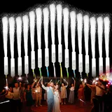 APODESS Led Leuchtstab 36stk Leuchtstäbe Hochzeit Knicklichter Weiß 30cm Leuchtstab Glow Sticks Wedding Led Stab Glasfaserlampe in 3 Modi Glasfaser Licht für Hochzeit Partys Konzert