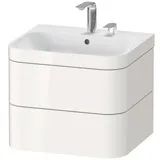 Duravit Happy D.2 Plus Waschtisch mit Unterschrank, 2 Auszüge, HP4635E2222, c-bonded