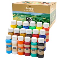 Artecho Acrylfarben Set 18x59 ml, Acrylic Paint Set, Wasserfest