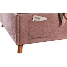 Sofa.de Polsterbettgestell mit trendiger Kederumrahmung ¦ rosa/pink ¦ Maße (cm): B: 153 H: 90