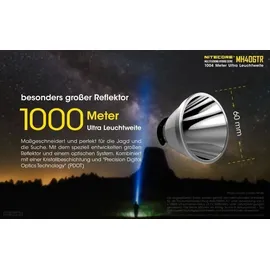 Nitecore MH40GTR LED Taschenlampe CREE XP-L HI V3 LED 1200 Lumen