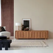 Tikamoon Olga TV-Schrank 195 cm Beige Akazie