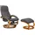 Home Affaire Relaxsessel »Paris TV-Sessel, Sessel mit Hocker, Wohnzimmer, Schlaffunktion manuell«, (Set, 2 St., bestehend aus Sessel und Hocker), verstellbar, Microfaser, NaturLEDER, Webstoff, Sitzhöhe 46 cm