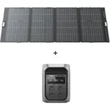 EcoFlow Offgrid Set - mit mobilem Solar Panel 400 W + tragbarer Powerstation Delta 3 Max Plus (3000 W, 2048 Wh)