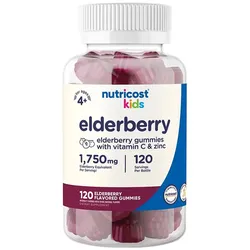 Nutricost Kids Elderberry Gummies (120 Gummibonbons)