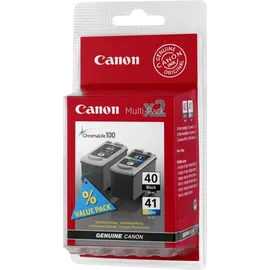 Canon PG-40 schwarz + CL-41 CMY