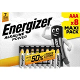 Energizer Batterie Alkaline Power Micro AAA 8 Stück