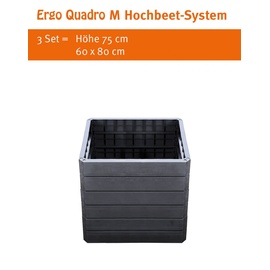 GARANTIA Ergo Quadro M 60 x 80 x 25 cm grau