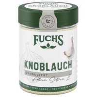 Fuchs Gewürze - Knoblauch granuliert - würzig-zwiebliger Geschmack für Tzatziki, Knoblauchbutter oder Gemüsegerichte - natürliche Zutaten - 85 g in wiederverwendbarer, recyclebarer Dose