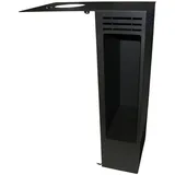 ADURO Holzfach Edelstahl 41,6 x 29 x 101,1 cm Schwarz