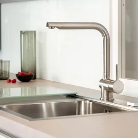 wasserwerk »WK 4, Wasserhahn, Küche, Einhebelmischer«, silberfarben