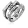 haze & glory Ringe - Ring Siegelring - Quadro 925 Silber - Gr. 64 MM - in Silber - für Damen
