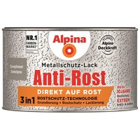Alpina Metallschutzlack Anti-Rost Eisenglimmer Dunkelgrau 300ml