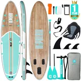 Niphean Stand up Paddle Board for Adults with SUP Zubehör, 320cm Haltbar Inflatable Paddle Boards for Adults Aller Fähigkeitsniveaus, Sup Board, Stand up Paddling Board mit Sitz, Paddleboard