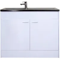 Respekta Unterschrank Komplettspüle 100 x 60 cm Weiß