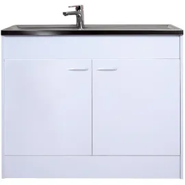 Respekta Unterschrank Komplettspüle 100 x 60 cm Weiß