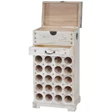 Mendler Weinregal 94 x 48 x 31 cm Weiß