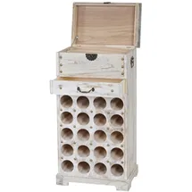 Mendler Weinregal 94 x 48 x 31 cm Weiß