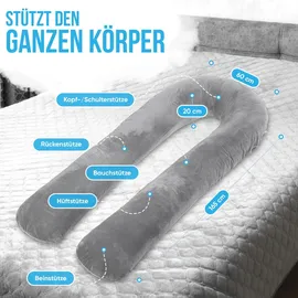 Avalo Schwangerschaftskissen 5XL 330 cm Grau