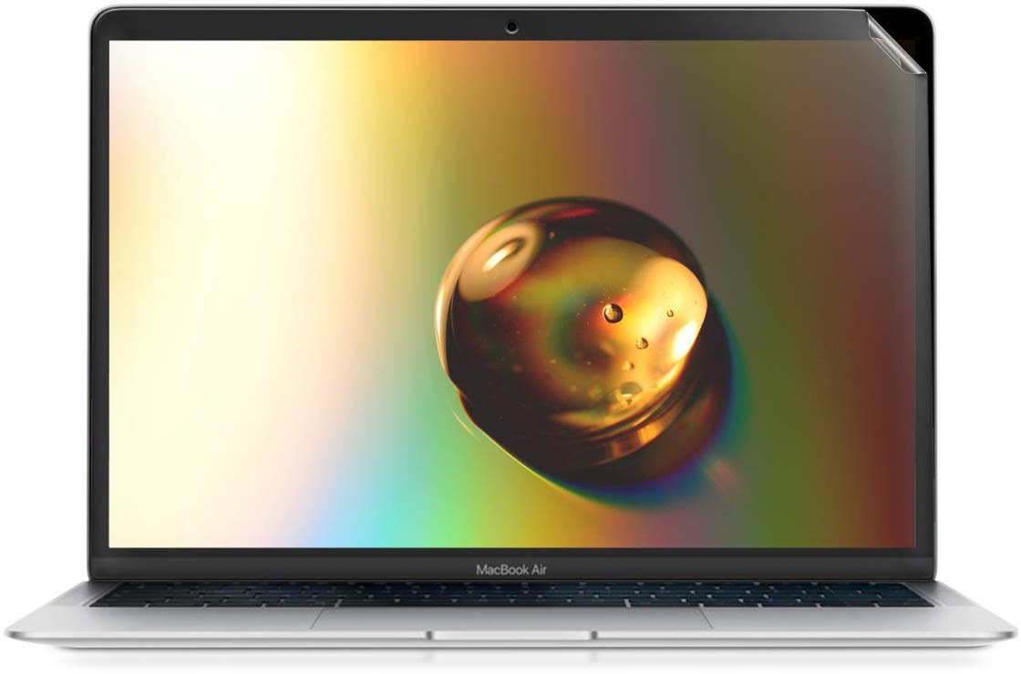 kwmobile Schutzfolie matt kompatibel mit Apple MacBook Air 13" Retina (ab Ende 2018) - Folie Displayschutz - Displayschutzfolie Displayfolie entspiegelt