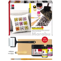 Marabu Soft Linol Print & Colouring Set 7 St.