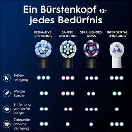 Oral-B iO Ultimative Reinigung Aufsteckbürste schwarz 8 St.