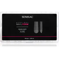 Semilac Accessories Acrylgel Nail Form Schablonen für Nägel Größe Square 120 St.