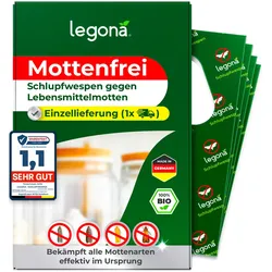 Schlupfwespen gegen Lebensmittelmotten