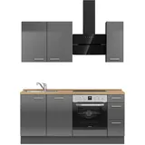 Nobilia Küchenzeile Flash II 180 cm grau