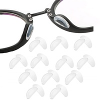 VIKY® Nasenpads Brille Selbstklebend, 12 Paar Brillen Nasenpads Silikon, Rutschfeste Airbag Nasenpads Klebende Brille Nasenpads, Adhesive Silikon Nasenpads Brille, Anti-Rutsch-Nasenpads für Brillen
