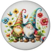 Speecheese Niedliche Gartenzwerge Magnet rund Freche Wichtel Figuren -