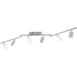 Pure Mira 6 flammig rechteckig Aluminium