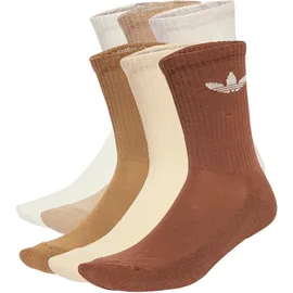 adidas Trefoil Cushion Crew Socken 6er Pack Beige/Weiß 43-45