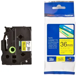 Brother TZE-661 36mm schwarz auf gelb