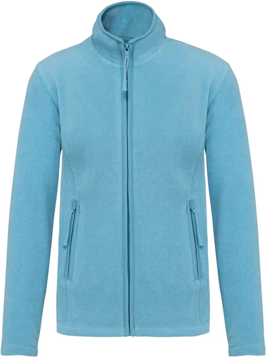 Kariban Damen Microfleece Jacke 'Maureen' Fleece-Jacke K907 cloudy blue heather 3XL