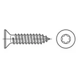Industrial Quality Supplies DIN 7982/ISO 14586 Senkkopf-Blechschraube A 4 5,5 x 16 -C -T25