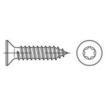 Industrial Quality Supplies DIN 7982/ISO 14586 Senkkopf-Blechschraube A 4 5,5 x 16 -C -T25