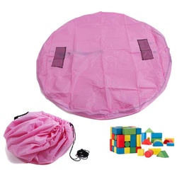 JOKA international Auflagenbox Spielmatte Tasche / Matte pink für Bauklötze Ø 85 cm rosa
