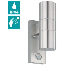 EGLO LED Außen-Wandleuchte Riga 5 21,5 x 6,5 cm Bewegungsmelder GU10