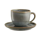 Asa Selection Cappuccinotasse mit Untertasse 0,23 l Blau 2 St.