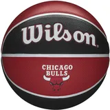 Wilson Basketball NBA Team Tribute CHICAGO BULLS, Outdoor, Gummi, Größe: 7