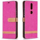 Handyhülle für Nokia 2.4 Hülle Leder, genähte Farbe, Denim-Leder-Hülle Nokia 2.4 Klapphülle Handytasche Case für Nokia 2.4 Handy Hüllen-8