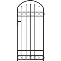 VidaXL Zauntor Grau 89 x 200 cm Stahl