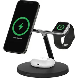 Belkin BOOST CHARGE Pro 3-in-1 Wireless Charger, Qi2 15W, black – Schwarz