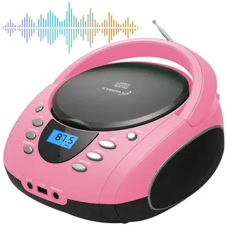 Cyberlux Tragbarer CD-Player Kinder Radio Pink)